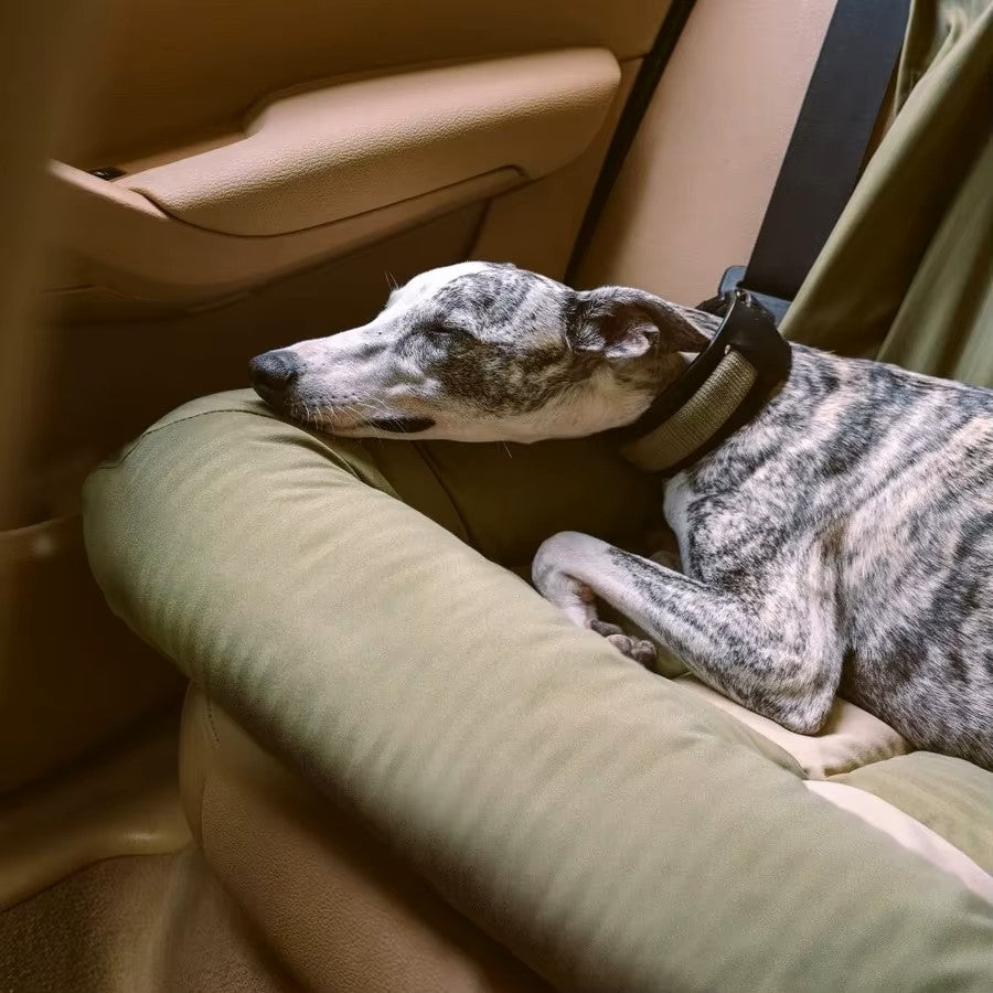 Luxury Faux Leather Dog Car Seat & Bed