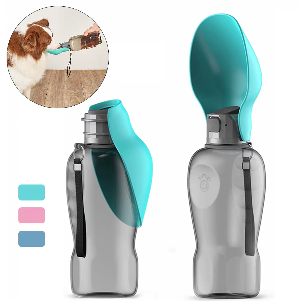 800Ml Large Dog Water Bottle Outdoor Walking Hiking Leakproof Portable Drinking Bowl for Small Medium Big Dogs Cats Pet Supplies