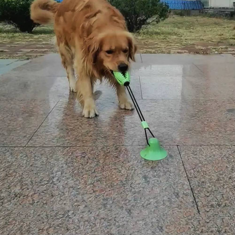 Dog Chew Toys，For Aggressive Chewers，Interactive Dog Suction Cup Toy，Teething Rope Toy，Dog Puzzle Treat Food Dispensing Ball Toy