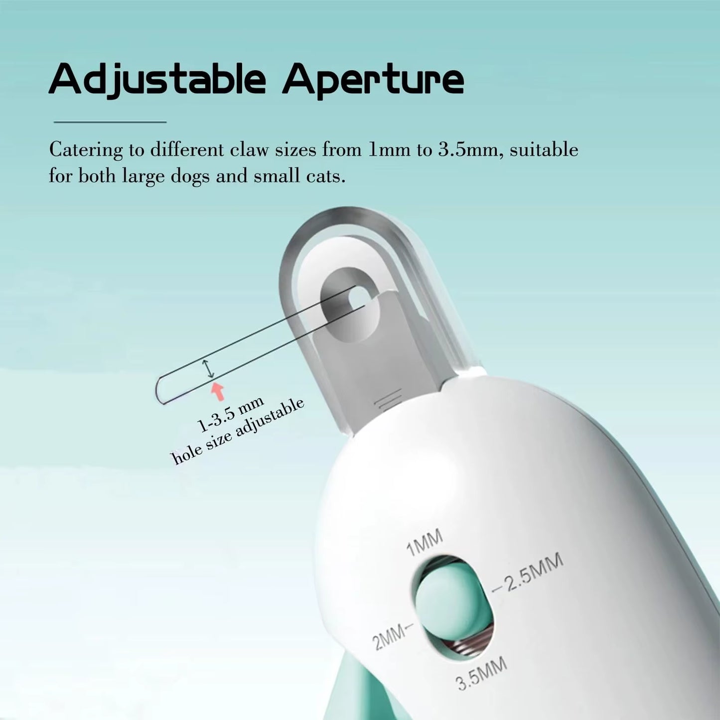 Cat Dog Nail Clippers Trimmer Pet Nail Clippers with LED Light and Nail File Professional Grooming Tools Kit for Pet Claw Care