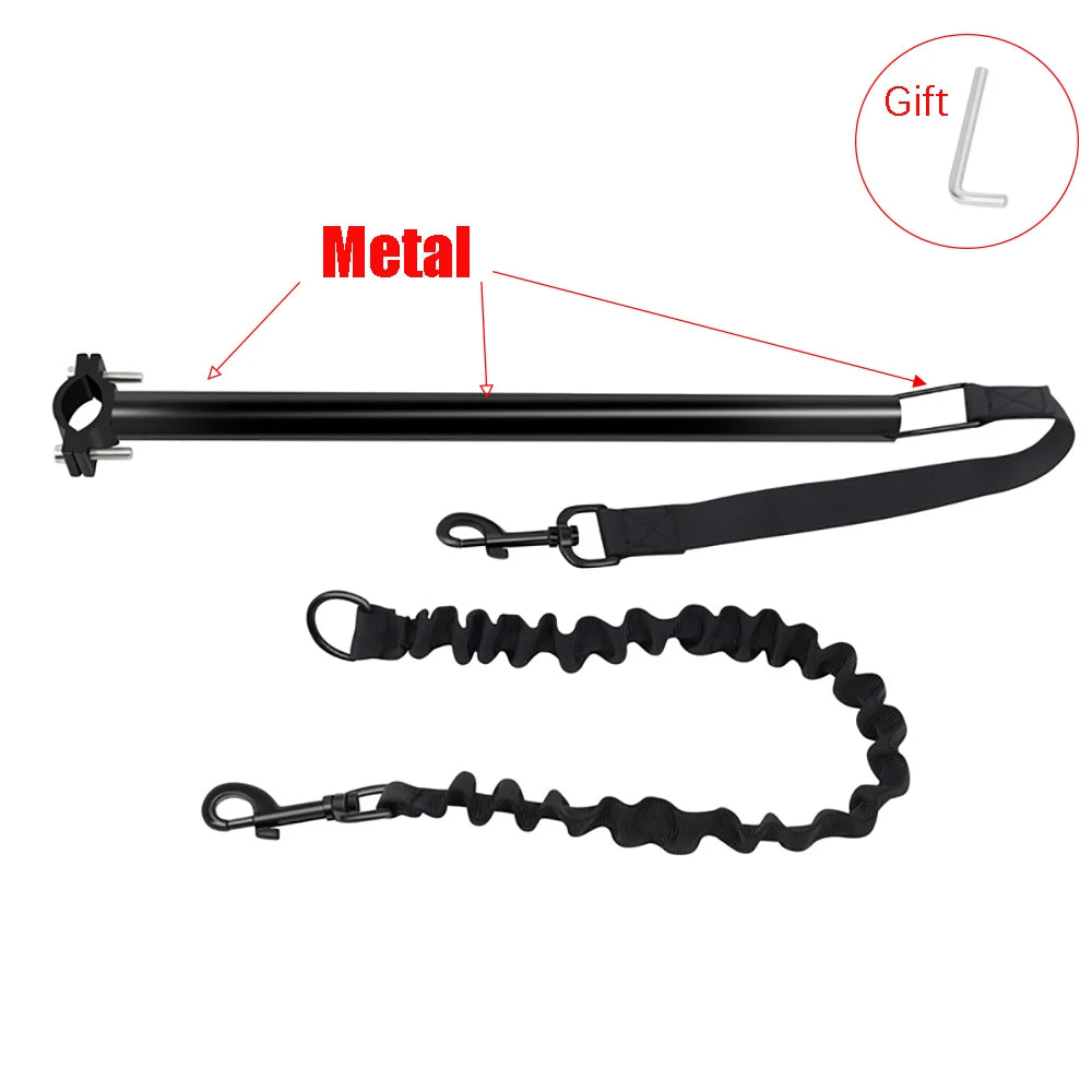 Bicycle Walking Dog Leash, Dog Leash, Removable Elastic Dog Bicycle Leash, Metal Leash, Cycling Liugo