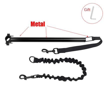 Bicycle Walking Dog Leash, Dog Leash, Removable Elastic Dog Bicycle Leash, Metal Leash, Cycling Liugo