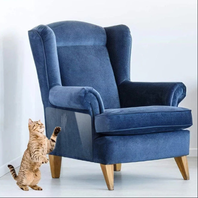 2Pcs Cat Scratch Sofa Protection Pads Self-Adhesive Pet Furniture Protectors Cover Anti-Cat Scratch Couch Guard Pads Stickers