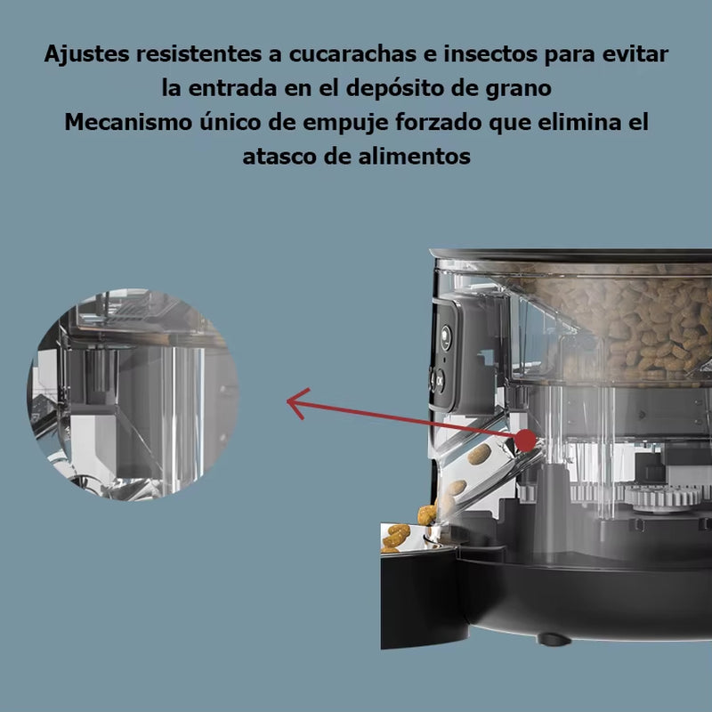 Automatic Pet Feeder 4L Automatic Cat Food Dispenser Smart Control Bug and Snag Resistant Cat Dog Timer Feeder