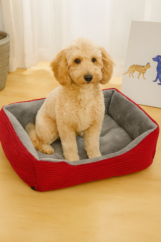Plush Square Pet Bed