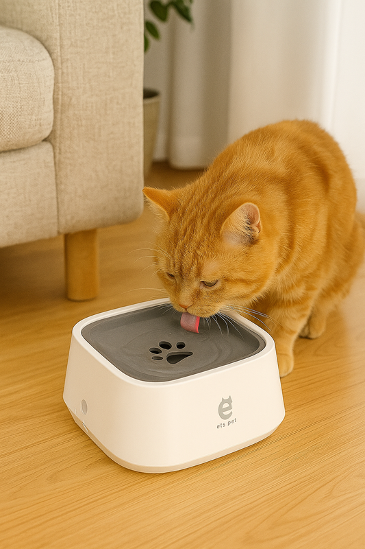 Anti-Spill Floating Water Bowl for Dogs & Cats
