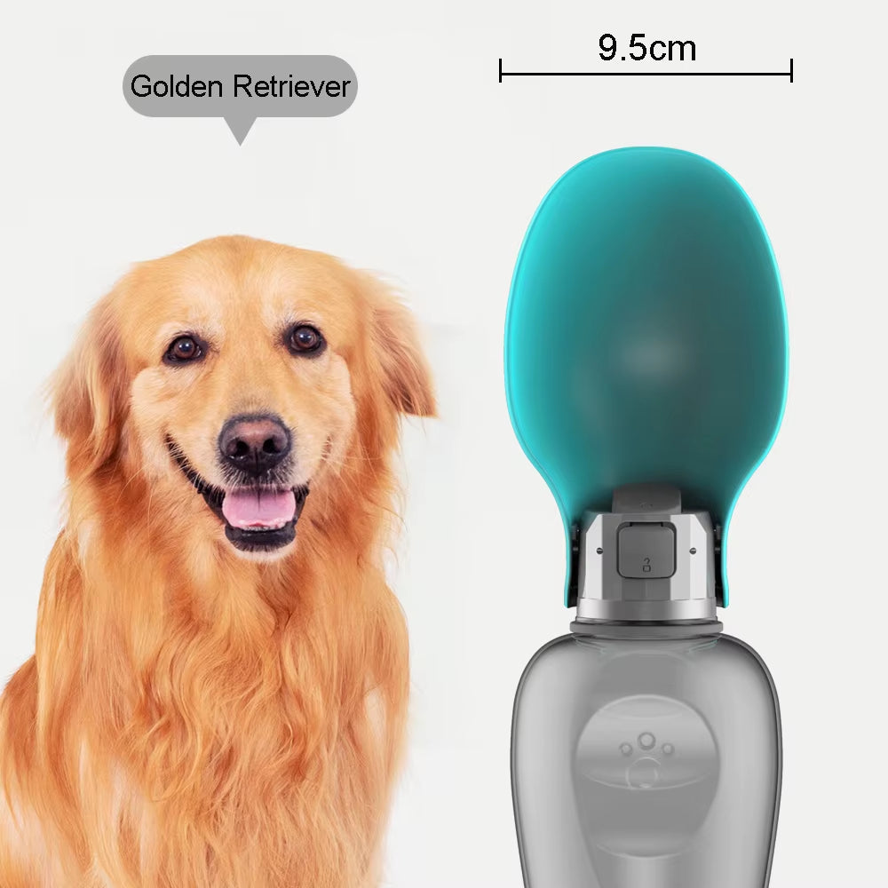 800Ml Large Dog Water Bottle Outdoor Walking Hiking Leakproof Portable Drinking Bowl for Small Medium Big Dogs Cats Pet Supplies